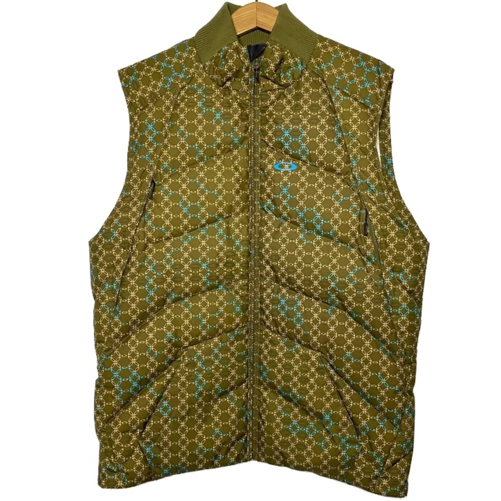 Oakley Down Fill Quilted Puffer Vest Brown NEW NWT